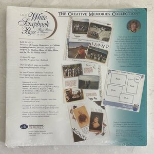 Creative Memories Refill White Pages RCM-12